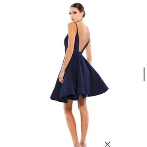NWT Ieena for MAc Duggal 48775 Flare Dress in Navy size 4